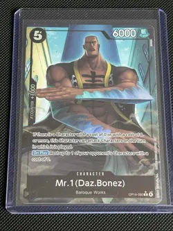 One Piece The Azure Sea’s Seven Mr. 1 (Daz.Bonez) (Alternate Art) R OP14-090 - Image 1