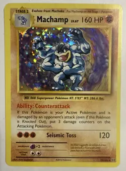 Machamp 59/108 Evolutions Holo Rare Pokemon TGC Card NM/M "Pack Fresh" - Image 1