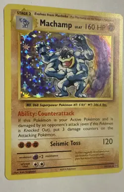 Machamp 59/108 Evolutions Holo Rare Pokemon TGC Card NM/M "Pack Fresh" - Image 2