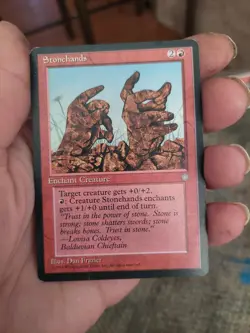mtg Magic:the Gathering card: stonehands - Image 1