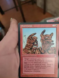 mtg Magic:the Gathering card: stonehands - Image 2