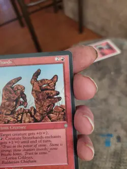 mtg Magic:the Gathering card: stonehands - Image 3