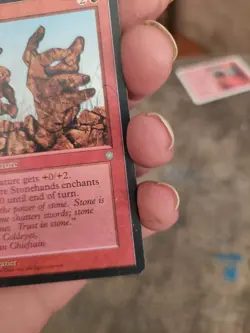 mtg Magic:the Gathering card: stonehands - Image 4