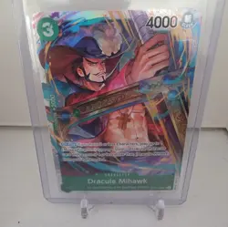 One Piece Dracule Mihawk Character Card ST12-003 SR English Holo sweet card! - Image 4