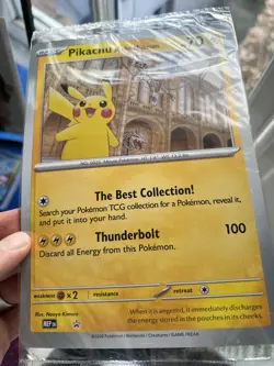Pokemon Pikachu At The Museum Jumbo Promo Card - Image 1