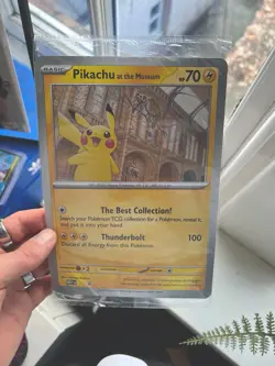 Pokemon Pikachu At The Museum Jumbo Promo Card - Image 2