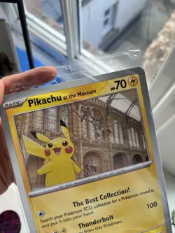Pokemon Pikachu At The Museum Jumbo Promo Card - Image 4
