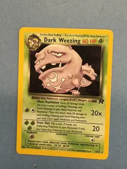 Dark Weezing 14/82 Team Rocket Holo NP NM+/MT. Awesome card - Image 1