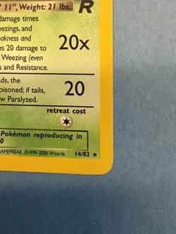 Dark Weezing 14/82 Team Rocket Holo NP NM+/MT. Awesome card - Image 4