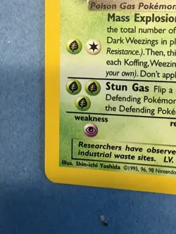 Dark Weezing 14/82 Team Rocket Holo NP NM+/MT. Awesome card - Image 5