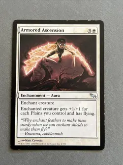 MTG Armored Ascension 2098 Shadowmoor Light Play Regular Uncommon Card - Image 1