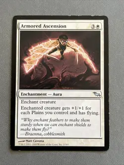 MTG Armored Ascension 2098 Shadowmoor Light Play Regular Uncommon Card - Image 2