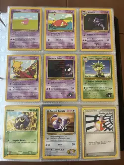 🥇9 Card Lot Pokemon Collection Vintage Fossil Card Team Rocket WOTC Base Set 2 - Image 1