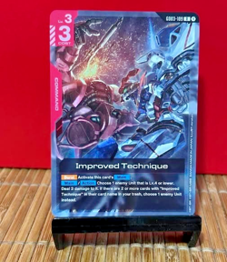 Gundam Card Game - Improved Technique GD03-109 Rare English Holo - Image 1