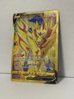 Zamazenta v 212/202 Sword & Shield Base Set Secret Rare Card LP Condition - Image 2