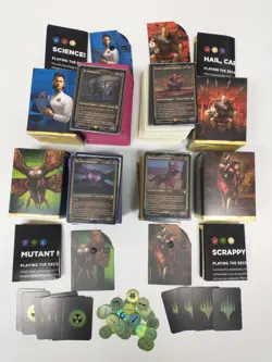 mtg fallout commander deck set of 4 - Image 1