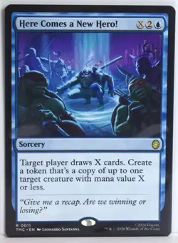 Here Comes a New Hero! [New, Near Mint] MTG Rare {TMNT: Commander} - Image 1