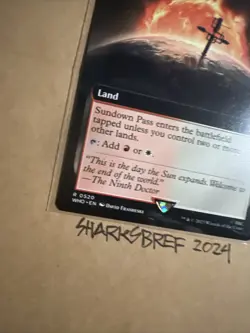 MTG Sundown Pass WHO 1111 R Extended Art Regular NM Rare - Image 3