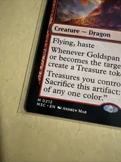 MTG Goldspan Dragon M3C 0212 R NM Regular - Image 3