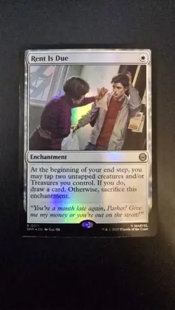 Rent Is Due Foil R Marvel's Spider-Man 11 NM - Image 1