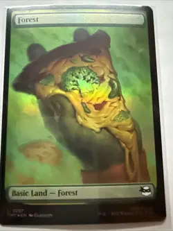 Forest (0257) Teenage Mutant Ninja Turtles MTG Magic FOIL - Image 1