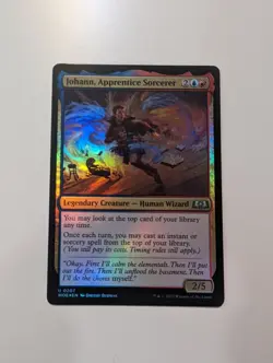 MTG - Johann, Apprentice Sorcerer (Foil) - Wilds of Eldraine NM/M Condition - Image 1