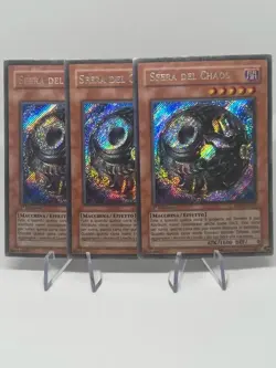 3x Yugioh Sphere of Chaos Secret Rare Italian RGBT-IT093 LP 2x 1st ed, 1x unl LP - Image 1