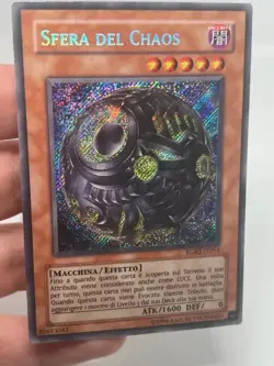 3x Yugioh Sphere of Chaos Secret Rare Italian RGBT-IT093 LP 2x 1st ed, 1x unl LP - Image 5