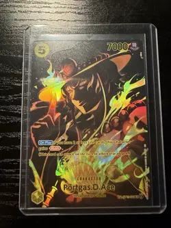 One Piece TCG Legacy of the Master OP12 .. PORTGAS D.ACE .. ST13-011 SR SP - Image 1