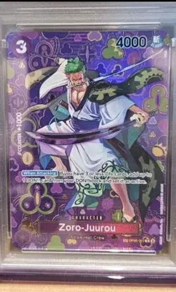 ONE PIECE OP09-EMPERORS IN THE NEW WORLD #067 ZORO-JUUROU SP ALT ART - Image 3
