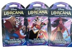 3x DISNEY LORCANA TCG Rise of the Floodborn Booster Pack Lot ALL 3 DIFFERENT ART - Image 1