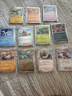 Lot Of Over 350 Cards 1 Full Art 8 Ex 55 Holo 300 Others No Dupes- In Tin Shown - Image 2