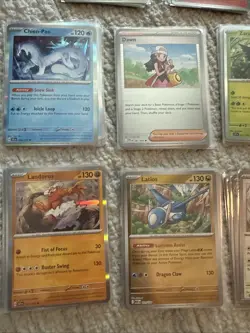 Lot Of Over 350 Cards 1 Full Art 8 Ex 55 Holo 300 Others No Dupes- In Tin Shown - Image 4