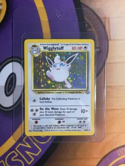1999 Pokemon TCG Wigglytuff Holo Rare Card 16/64 - Image 1