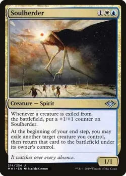 Magic the Gathering Soulherder Modern Horizons #214 2019 Uncommon MP MTG Card - Image 1
