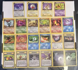 Pokemon WOTC 1st Edition Team Rocket Set Uncommon Lot 22 out of 24 Cards - Image 1