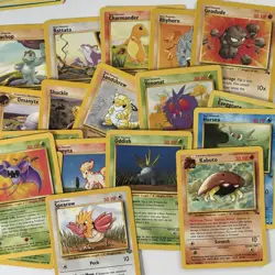 70 Damaged Pokemon cards Various Sets Bulk Lot - Image 1