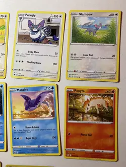 Pokemon TCG 18 Card Bundle job lot free tin art card & token in great condition - Image 4