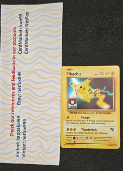 [EXCELLENT or NEAR MINT] Pokemon Single Card Pikachu XY202 League Promo English - Image 1