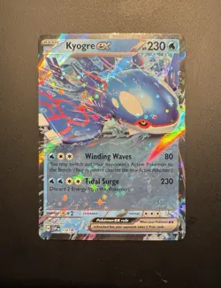 Pokemon TCG Scarlet & Violet Kyogre EX Holo 178 Sv: Promo Cards 2025 - Image 1