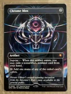 MTG - Chrome Mox. Dft Special Guest. Mythic - Colourless Artifact. Borderless. - Image 1