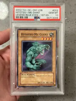 YUGIOH Hitotsu Me Giant PSA 10 Lob 1st - Image 1