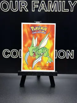Pokemon Card Scyther 123 Sticker Dunkin Boomer Regular NM - Image 1