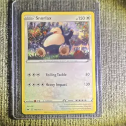 Pokemon Snorlax 140/202 Blister Exclusives Cosmos Holo Basic 150 HP TCG Card - Image 1