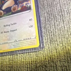 Pokemon Snorlax 140/202 Blister Exclusives Cosmos Holo Basic 150 HP TCG Card - Image 2