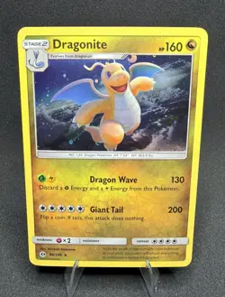 (NM) Dragonite 96/149 Sun & Moon 2017 HOLO RARE Pokemon Card - Image 1