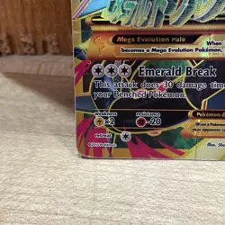 Mega M Rayquaza EX Shiny Full Art Holo Card 98/98 XY-Ancient Origins Pokemon - Image 2