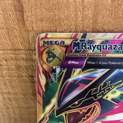 Mega M Rayquaza EX Shiny Full Art Holo Card 98/98 XY-Ancient Origins Pokemon - Image 4