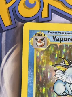 Pokemon Vaporeon 12/64 1st Edition Holo Rare Jungle Vintage LP - Image 4