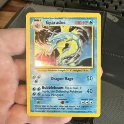 Pokemon Gyarados Base Set Holo Rare 100 HP 6/102 Wizards of the Coast Card - Image 1